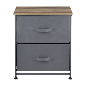 Byrå med lådor metall nonwoven trämönster MDF välj modell [pro.tec]