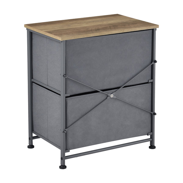 Byrå med lådor metall nonwoven trämönster MDF välj modell [pro.tec]