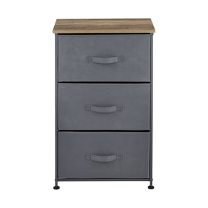 Byrå med lådor metall nonwoven trämönster MDF välj modell [pro.tec]