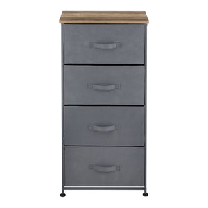 Byrå med lådor metall nonwoven trämönster MDF välj modell [pro.tec]