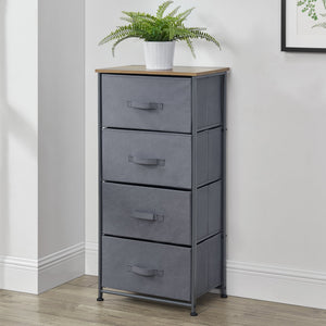 Byrå med lådor metall nonwoven trämönster MDF välj modell [pro.tec]