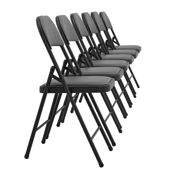 [pro.tec]® Kontorsstol/Konferensstol-set 6-i olika färger-46x80x50cm