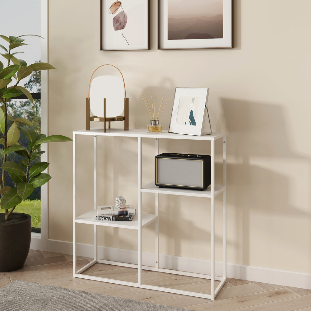 Konsolbord Strömstad med 3 hyllor i olika färger [en.casa] - premiumXL
