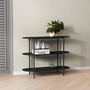 Konsolbord Enebakk 70x90x32cm Svart, matt [en.casa] - premiumXL
