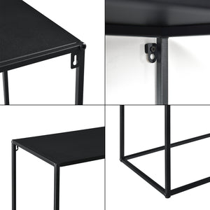 Sidobord avlastningsbord metall svart [en.casa] välj modell