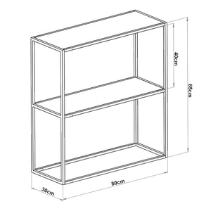 Konsolbord Konnevesi 85x80x30cm i olika färger [en.casa]