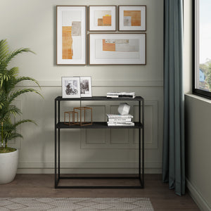 Avlastningsbord Kuhmo 80x80x30cm metall [en.casa] 