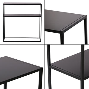 Avlastningsbord Kuhmo 80x80x30cm metall [en.casa] 