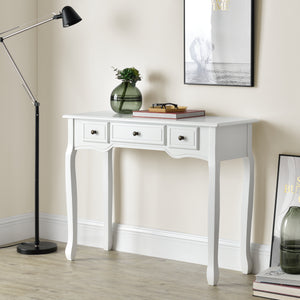 Sidobord avlastningsbord 3 lådor vintage 78x100x35cm [en.casa] välj modell
