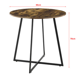 Matbord Vaggeryd 78x80cm metall [en.casa] välj modell
