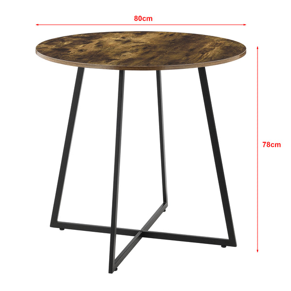 Matbord Vaggeryd 78x80cm metall [en.casa] välj modell