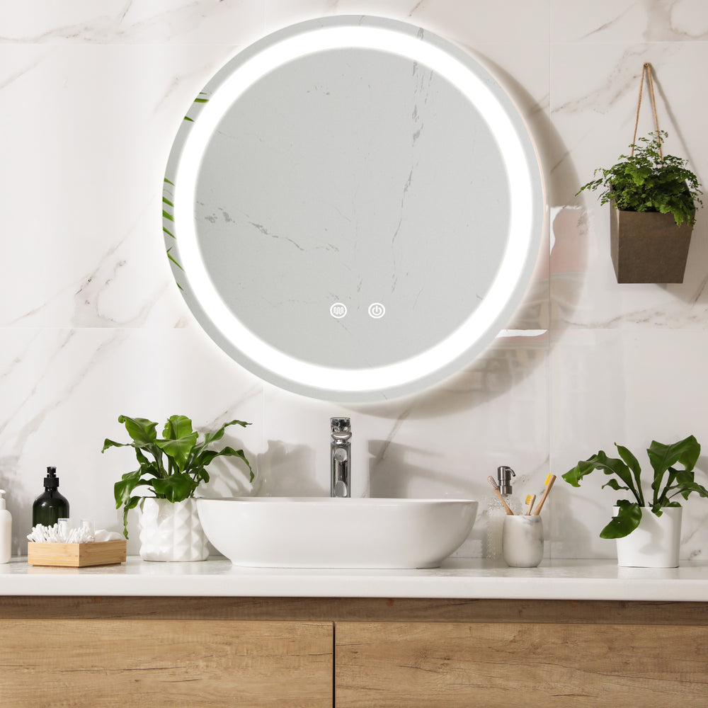 LED - Badrumsspegel Maratea Silver i olika storlekar [pro.tec] - premiumXL