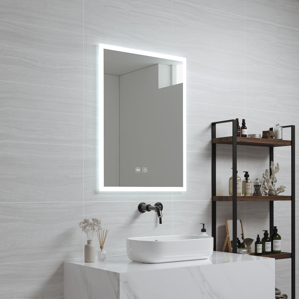 LED - Badrumsspegel Scafa Vit i olika storlekar [pro.tec] - premiumXL