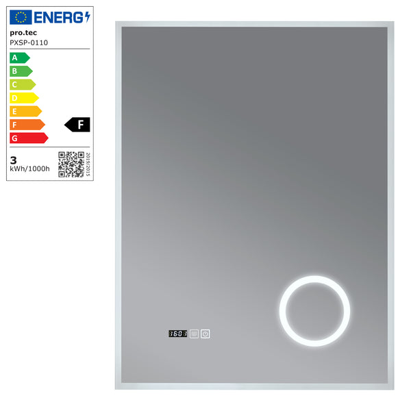 LED-badrumsspegel Lizzano vit i olika storlekar [pro.tec]