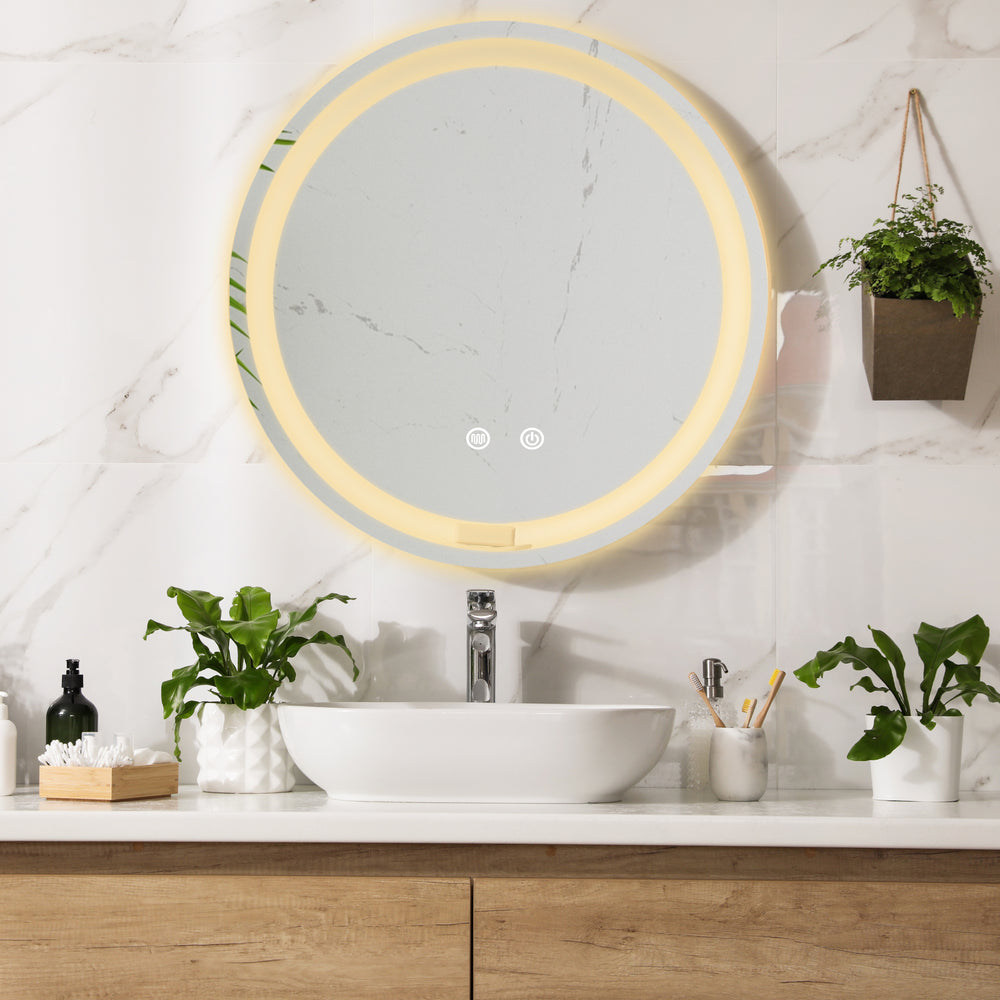 LED - Badrumsspegel Maratea Silver i olika storlekar [pro.tec] - premiumXL