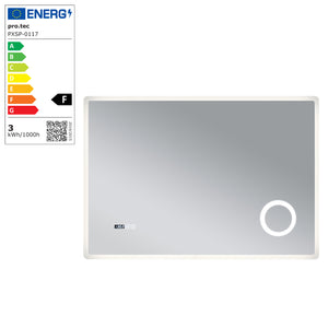 Racale vit LED-badrumsspegel i olika storlekar [pro.tec]
