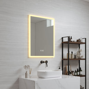 LED-badrumsspegel Scafa vit i olika storlekar [pro.tec]