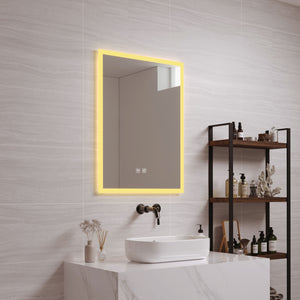 LED-badrumsspegel Scafa vit i olika storlekar [pro.tec]