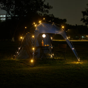 Fällbar paviljong med LED-belysning 2,5x2,5 meter [pro.tec]