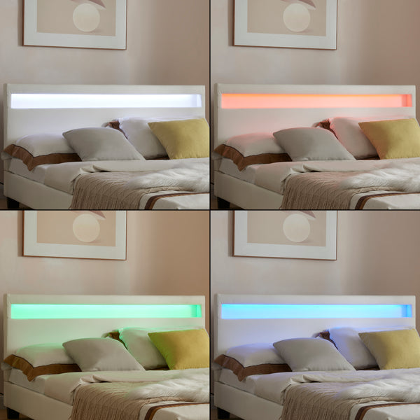 LED Dubbelsäng Paris inkl. madrass Corium välj modell