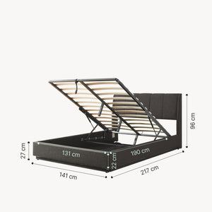 LED stoppad säng Tröstiar [en.casa]