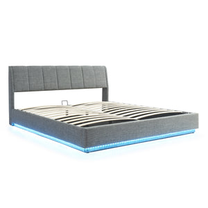 LED stoppad säng Tröstiar [en.casa]