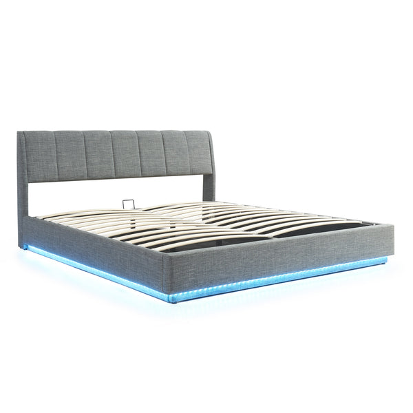 LED stoppad säng Tröstiar [en.casa]