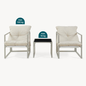Loungeset Karg 3-del. [casa.pro]