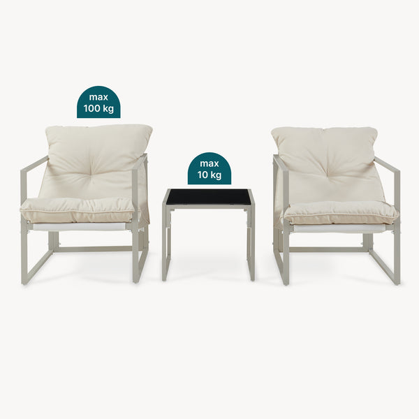 Loungeset Karg 3-del. [casa.pro]