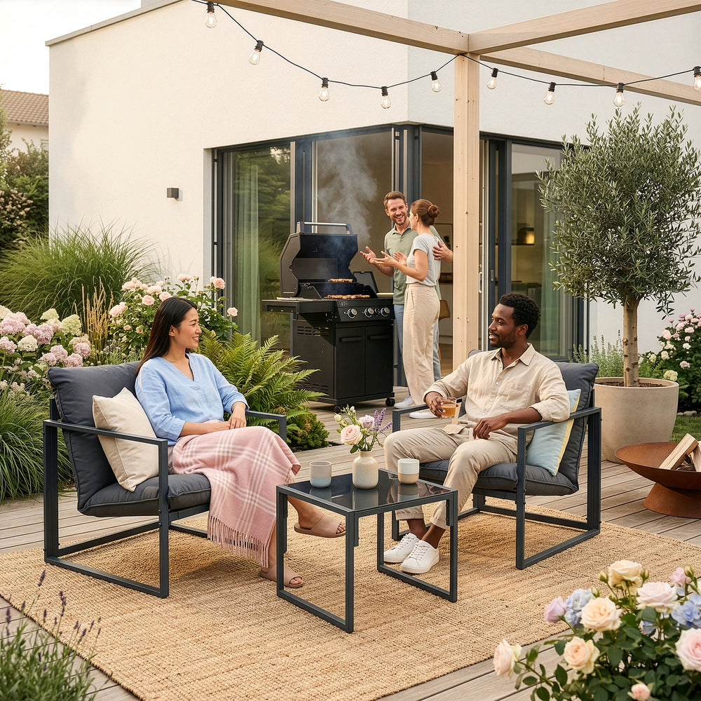 Loungeset Karg 3-del. [casa.pro]