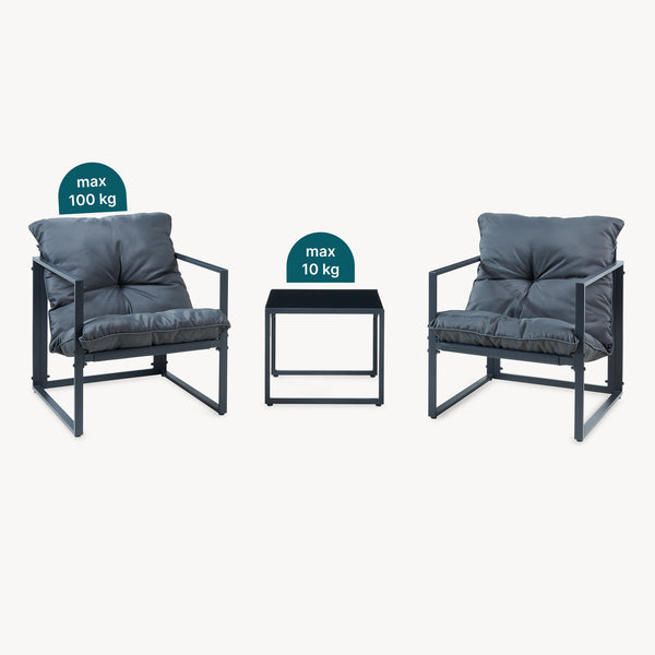 Loungeset Karg 3-del. [casa.pro]