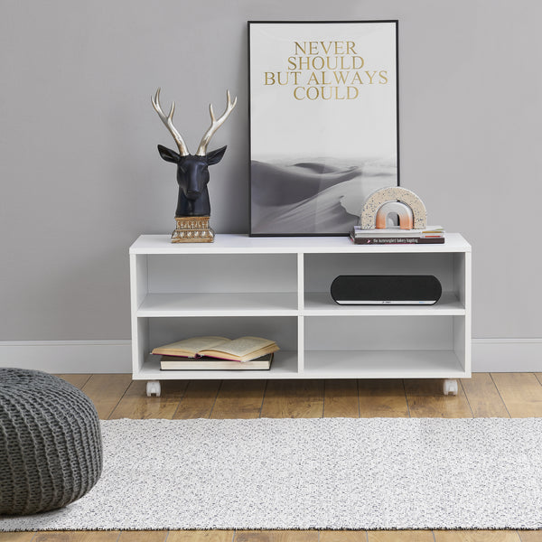 Tv-bänk Gränne med hjul 90x35x40,5 cm [en.casa] välj modell
