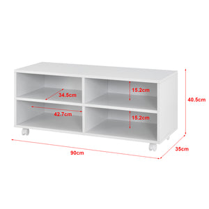 Tv-bänk Gränne med hjul 90x35x40,5 cm [en.casa] välj modell