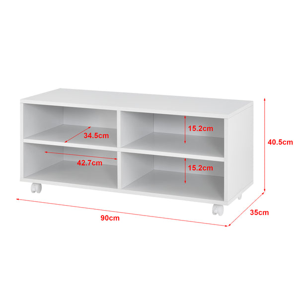 Tv-bänk Gränne med hjul 90x35x40,5 cm [en.casa] välj modell
