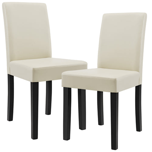 Matstol Hamburg 2-pack konstläder [en.casa] - premiumXL