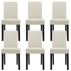 Matstol Hamburg 6-pack konstläder [en.casa] - premiumXL