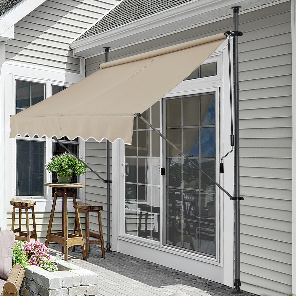 Klämskärm Ställning Grå eller Sandfärgad [pro.tec] - premiumXL