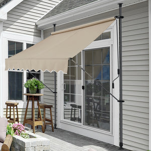 Klämmmarkis Ställ Grå eller Sandfärgad [pro.tec] - premiumXL