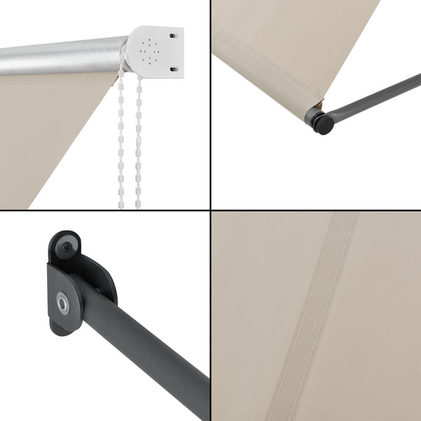 [pro.tec]® Väggmonterad markis-i olika färger och mått