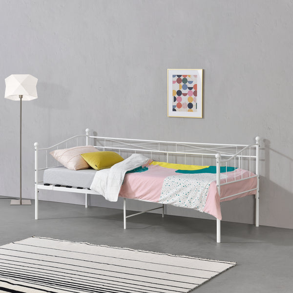 Sängstomme Arjeplog i metall 200x90cm [en.casa] välj modell
