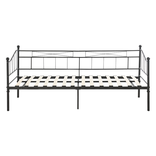 Sängstomme Arjeplog i metall inkl. madrass 200x90cm [en.casa] välj modell