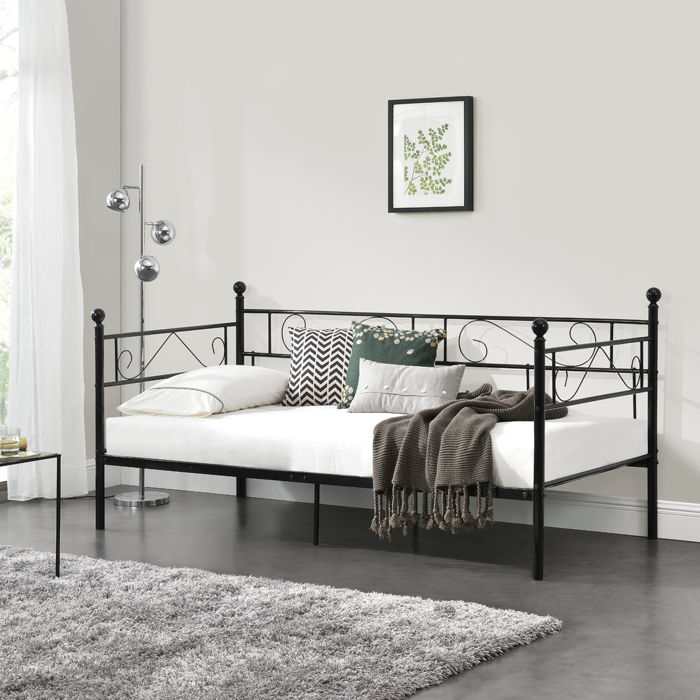 Säng Kelebia i metall 200x90cm [en.casa] välj modell