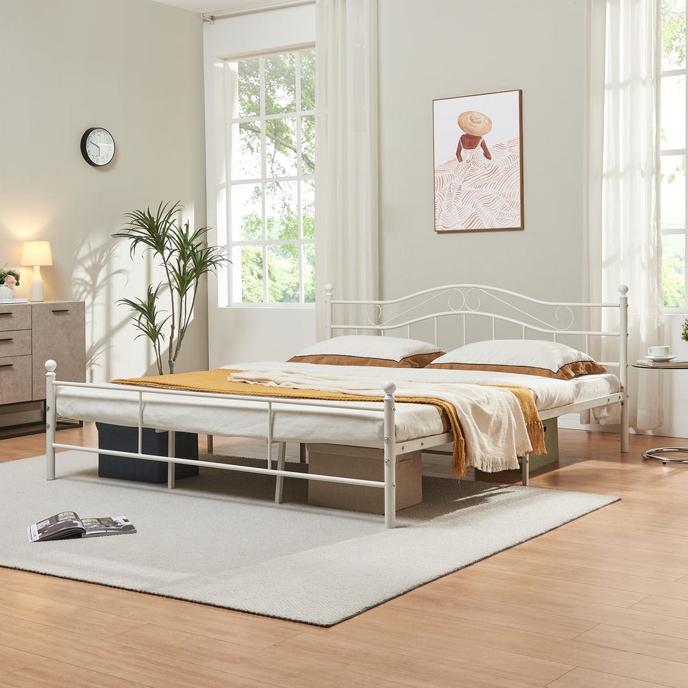 Metallsäng Florenz i olika färger och storlekar [en.casa] - premiumXL