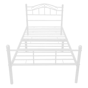 Sängstomme Trondheim i metall med/utan madrass 90x200cm [en.casa] välj modell