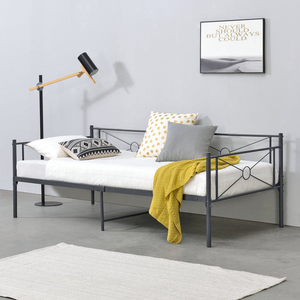 Säng Alvesta i metall 200x90cm matt [en.casa] välj modell