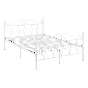 Säng Apolda metall vit [en.casa] välj modell