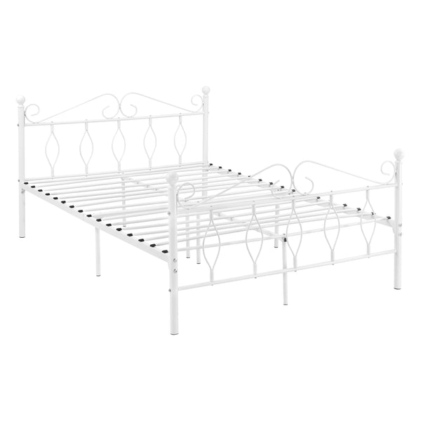 Säng Apolda metall vit [en.casa] välj modell
