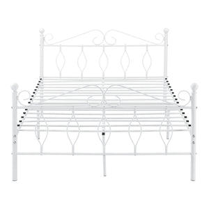 Säng Apolda metall vit [en.casa] välj modell