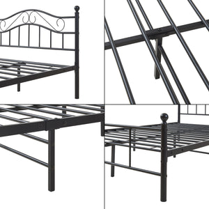 Säng Harstad i metall med/utan madrass 120x200cm [en.casa] välj modell