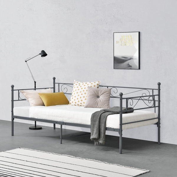 Enkelsäng Kerava 200x90cm metall [en.casa] välj modell